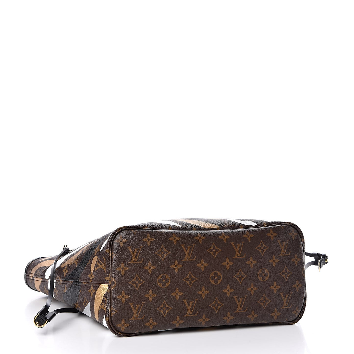 X LOL Monogram Neverfull MM Gold Silver