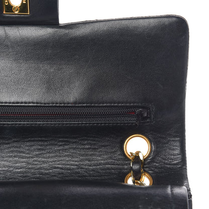Chanel Lambskin Quilted Small Double Flap Black 10 of 17