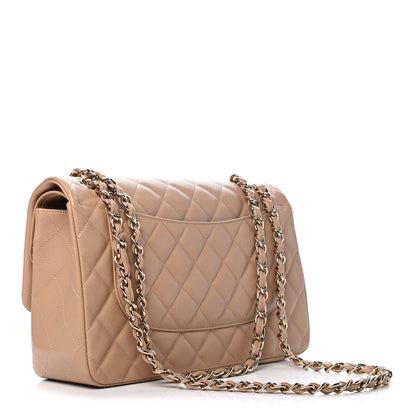 Chanel Caviar Quilted Jumbo Double Flap Beige 2 of 6