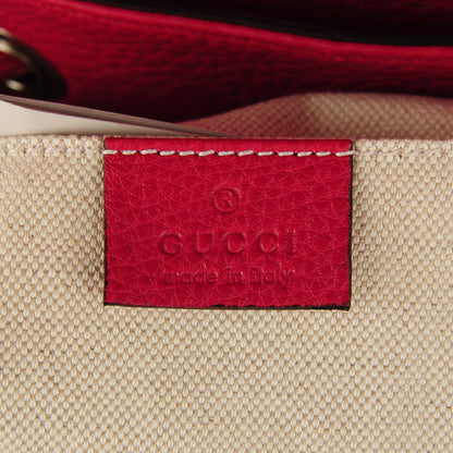 Gucci Cellarius Calfskin Medium Bamboo Backpack Petunia 6 of 7