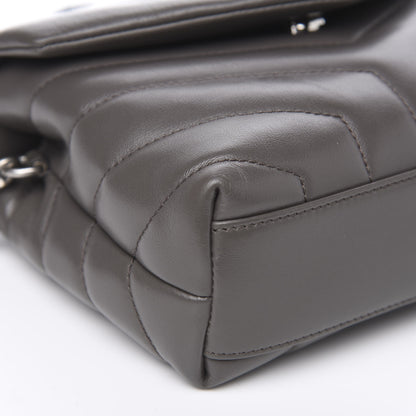 Saint Laurent Calfskin Y Quilted Monogram Toy Loulou Crossbody Bag Earth 7 of 9