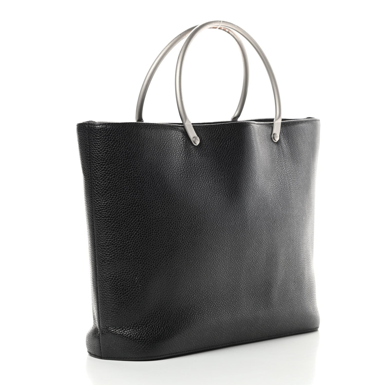 Chanel Caviar Metal Handle Tote Black 3 of 13