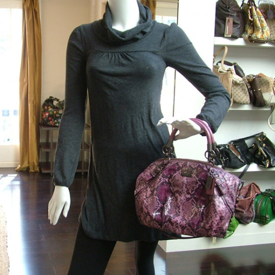COACHPythonMadisonSophiaTotePurple