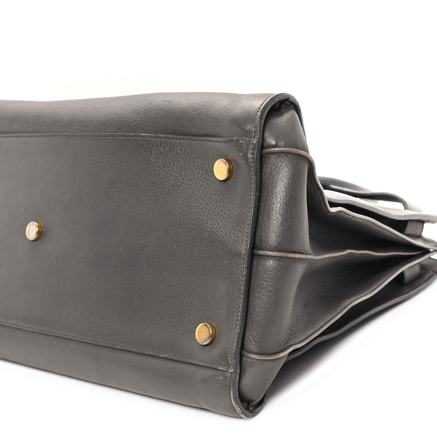 Saint Laurent Calfskin Large Sac de Jour Carryall Grey 11 of 14