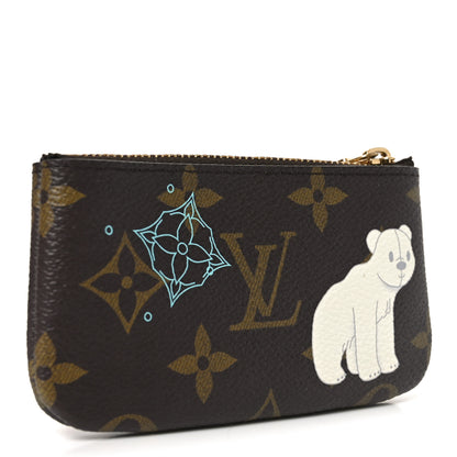 Louis Vuitton Monogram 2025 Christmas Animation Key Pouch Azur Frost 3 of 7