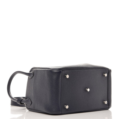 Hermes Taurillon Clemence Lindy 26 Bleu Nuit 4 of 8