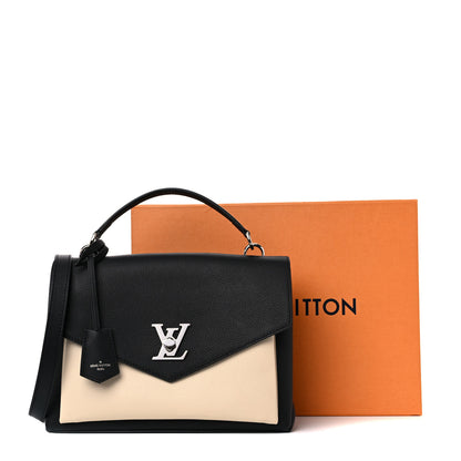Louis Vuitton Soft Calfskin My Lockme Top Handle Vanille Black 13 of 13