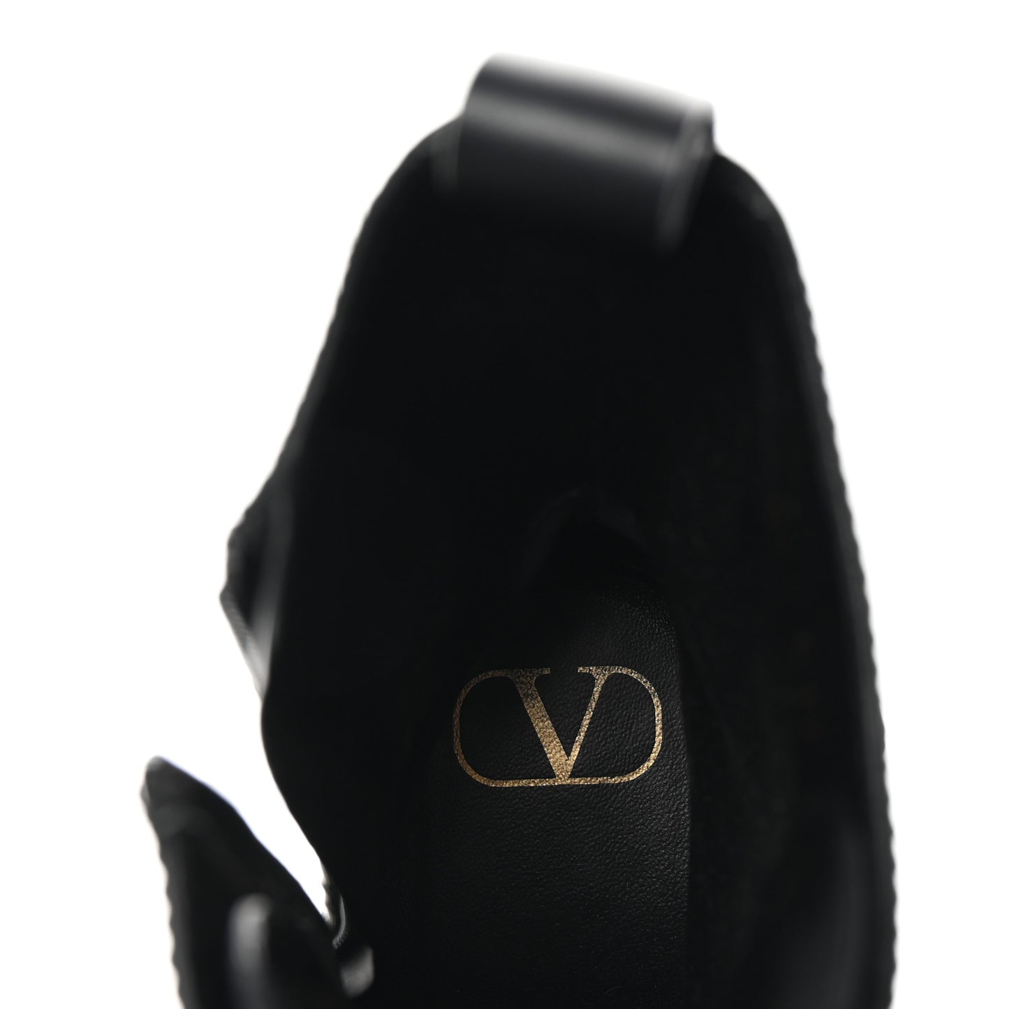 Calfskin Roman Stud 20/85mm Combat Boots 38.5 Black