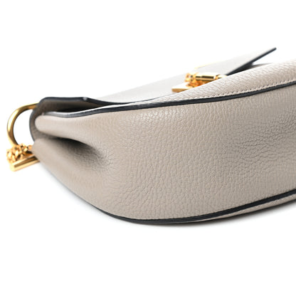 Chloe Grained Lambskin Drew Shoulder Bag Motty Grey 8 of 9