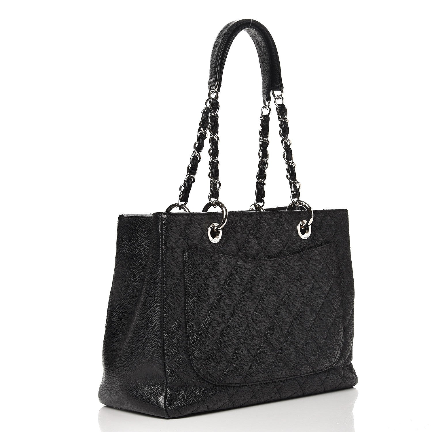 Chanel Caviar Quilted Grand Shopping Tote GST Black 3 of 11