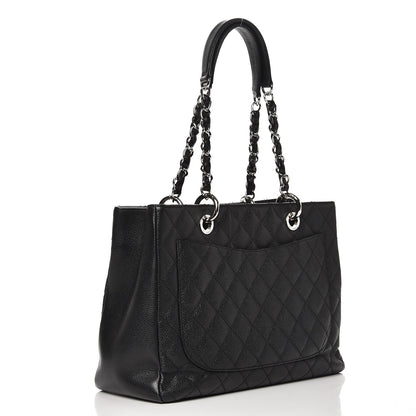 Chanel Caviar Quilted Grand Shopping Tote GST Black 3 of 11