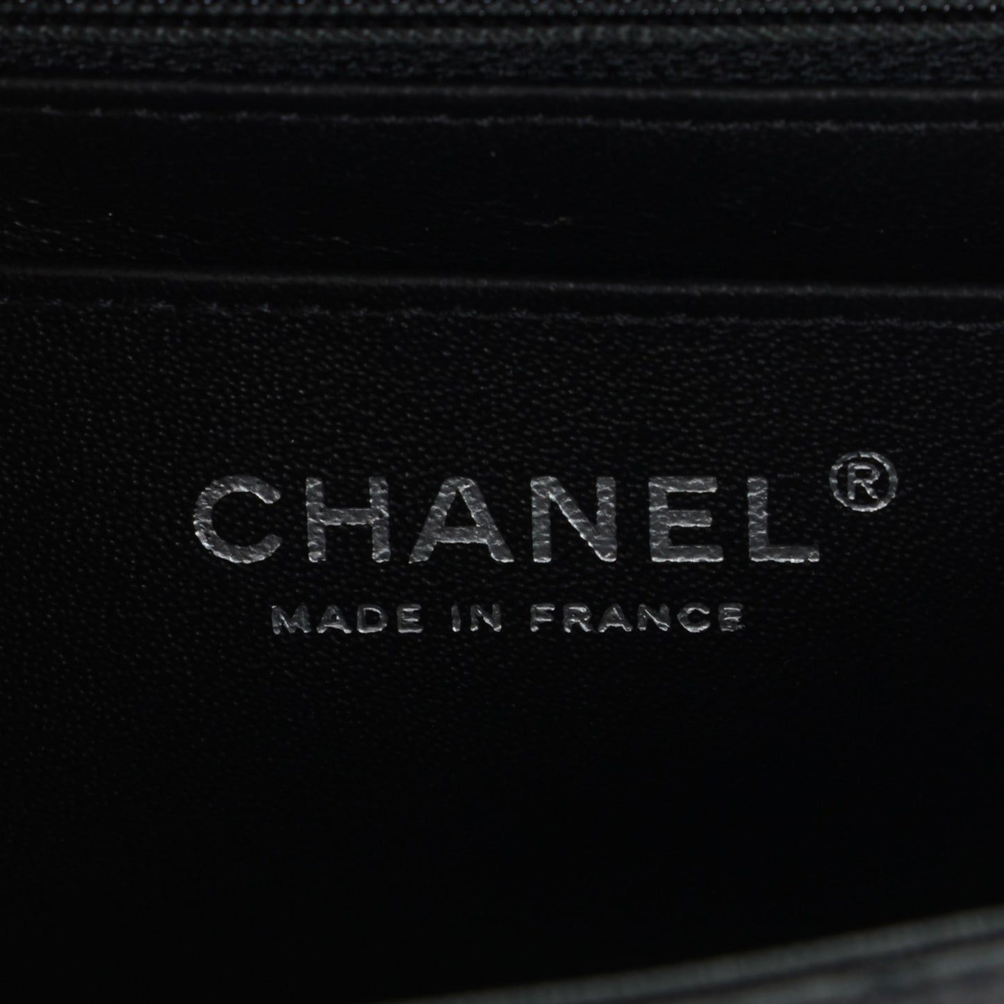 Lambskin Quilted Mini Rectangular Flap Black
