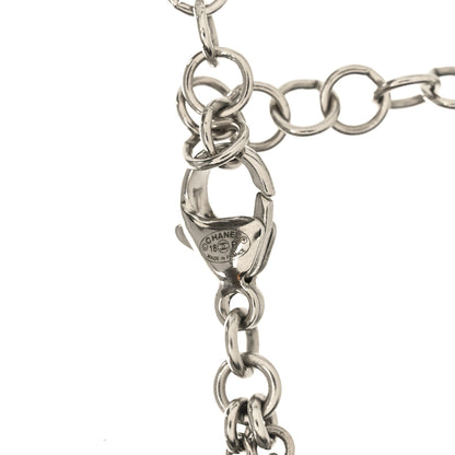 Chanel Pearl Crystal CC Long Necklace Pearly White 4 of 5