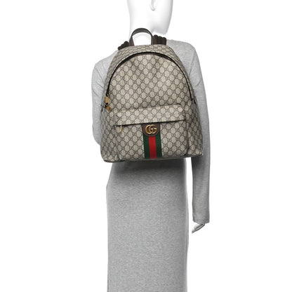 Gucci GG Supreme Monogram Medium Ophidia Backpack Brown 2 of 10