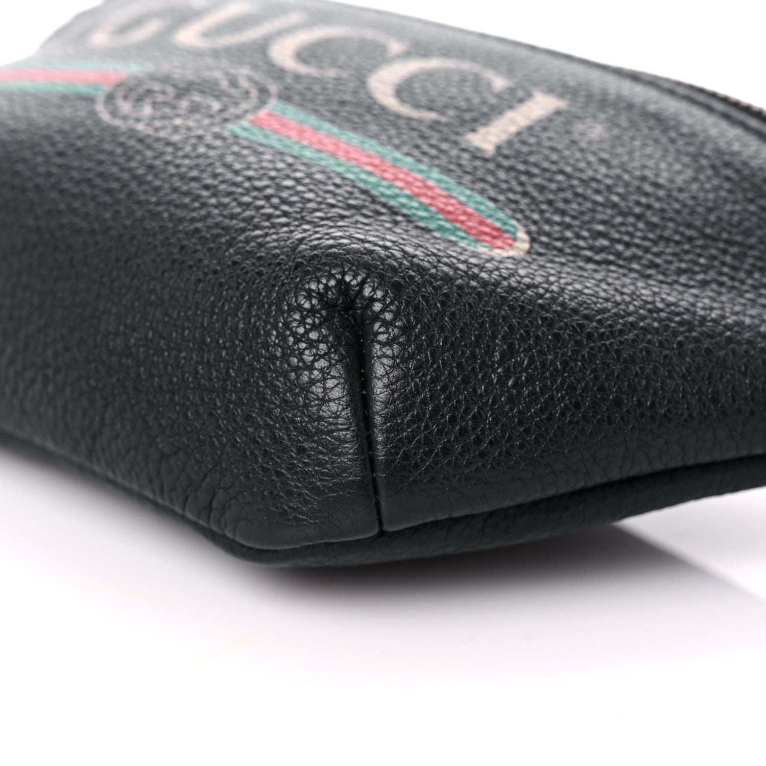 Gucci Grained Calfskin Small Logo Belt Bag Black 9 of 13