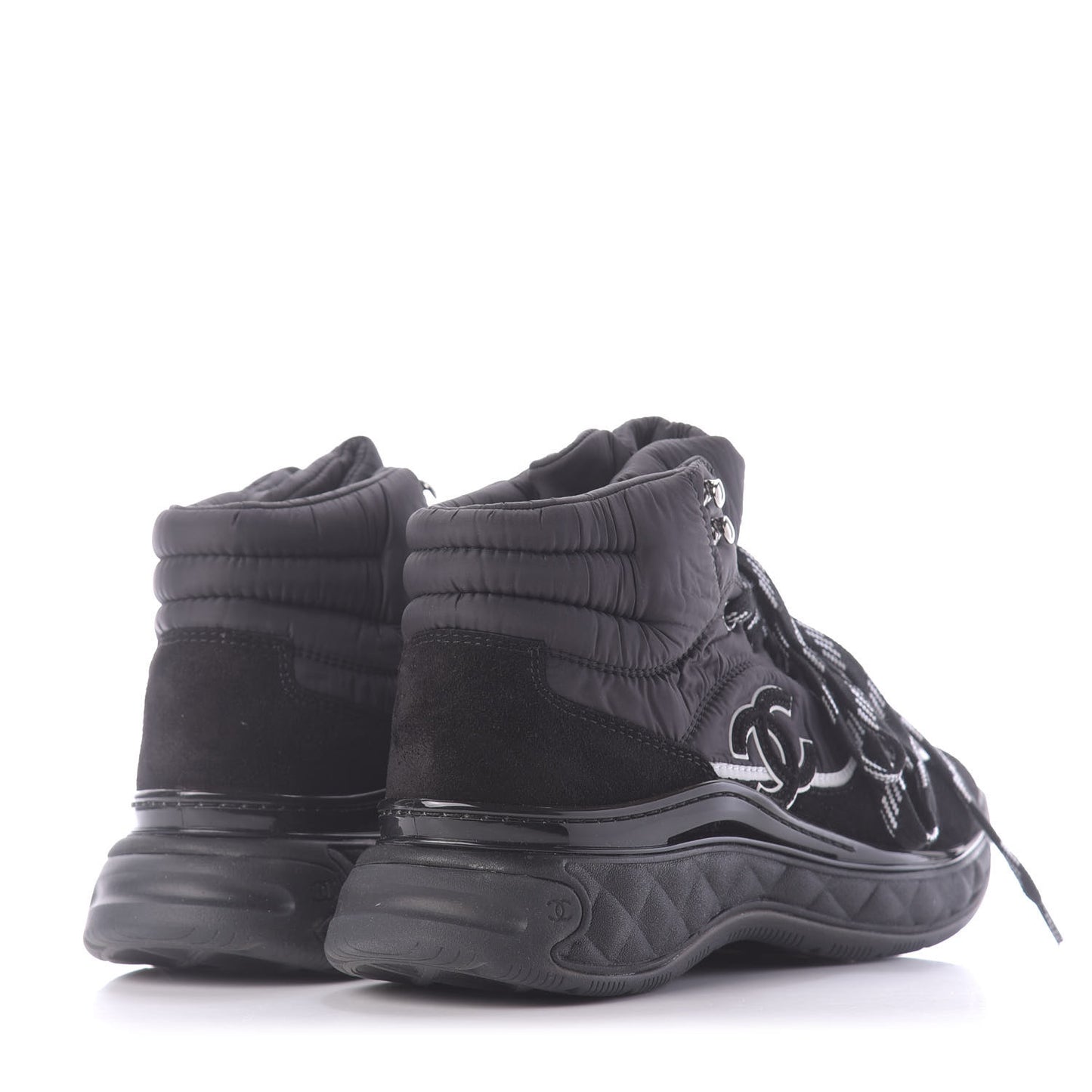 Fabric Suede Womens CC Sneakers 37.5 Black