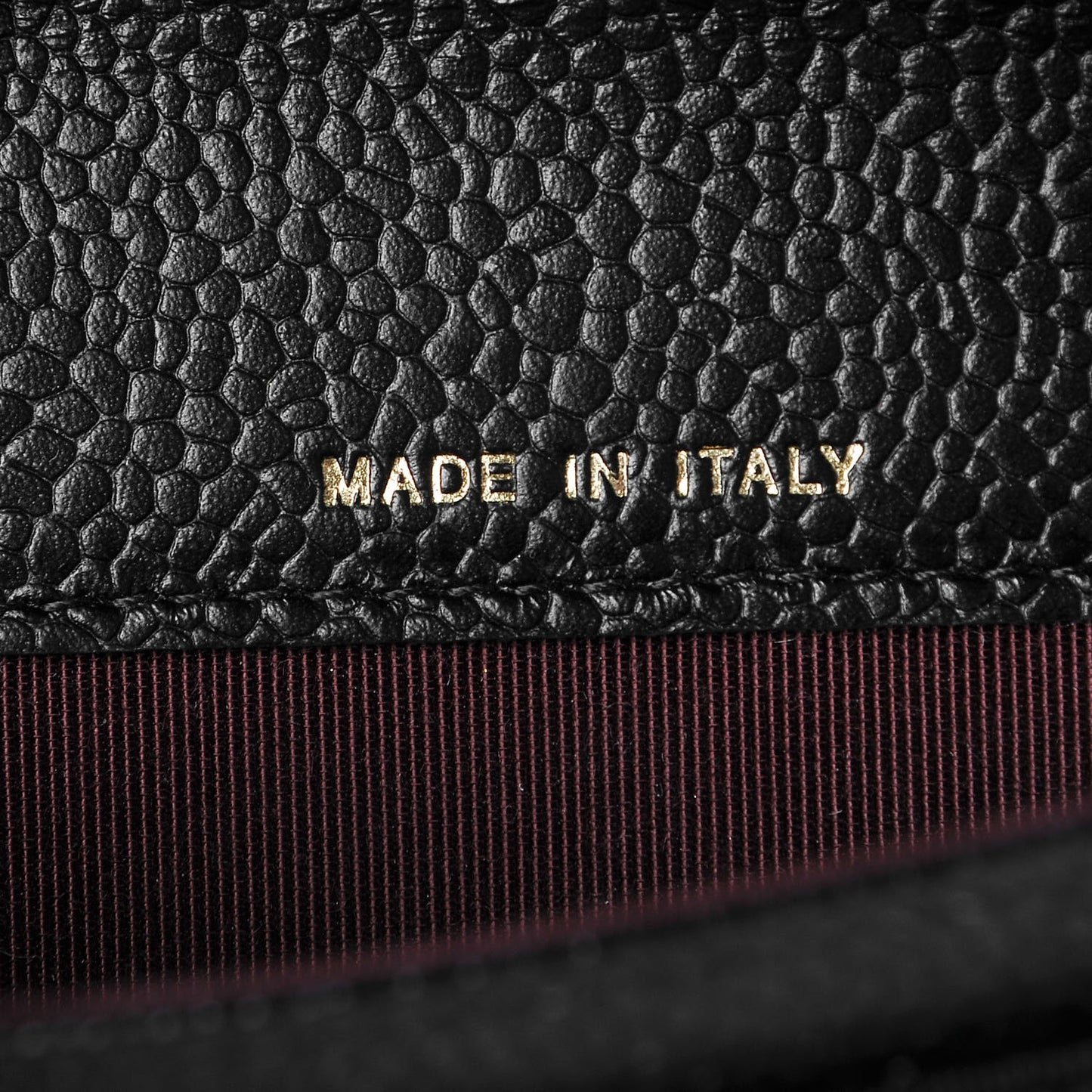 Caviar Quilted Flap Card Holder Black