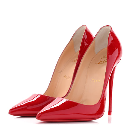Christian Louboutin Patent So Kate 120 Pumps 38 Red 3 of 13