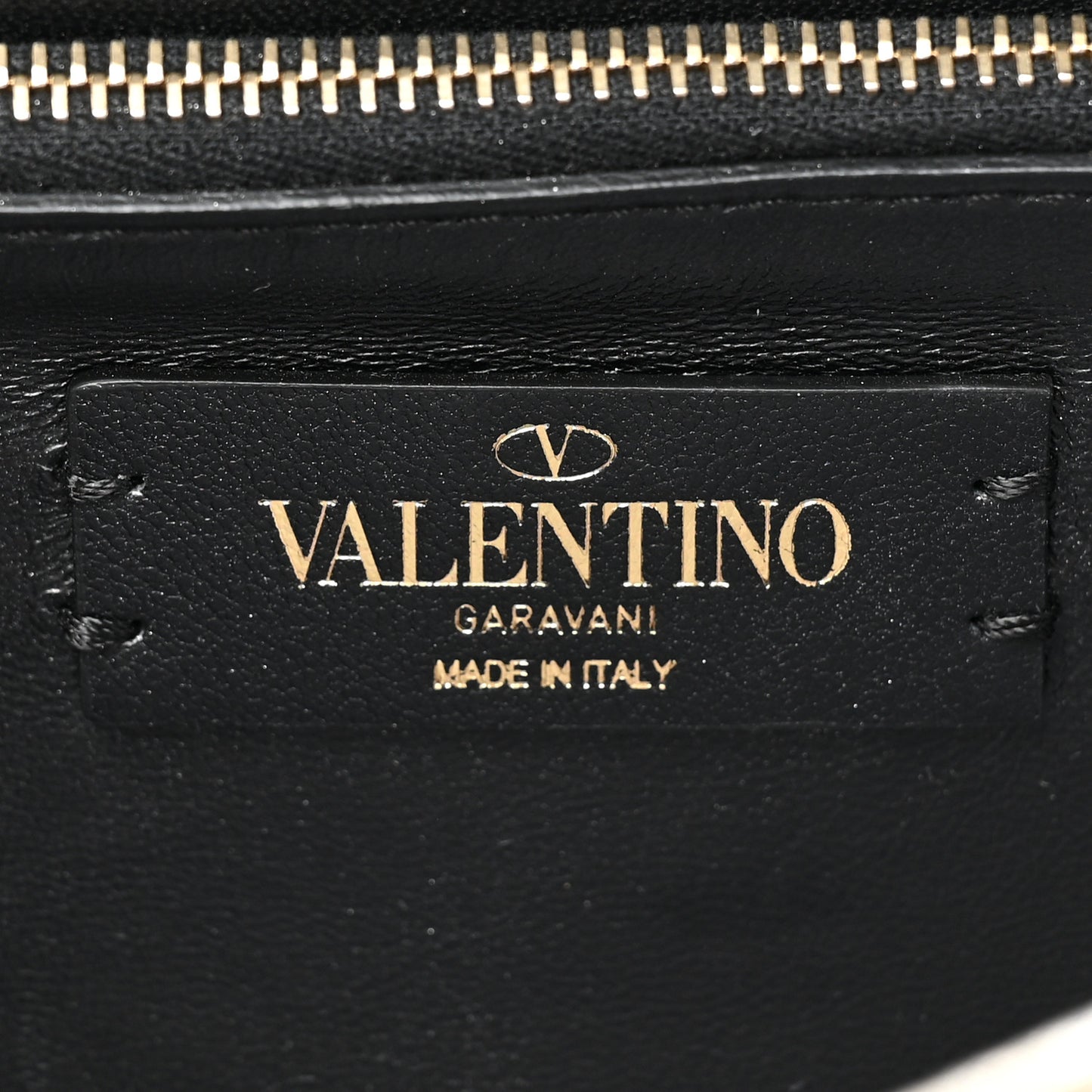 VALENTINO GARAVANI Metallic Nappa Small VCase Bag Platinum