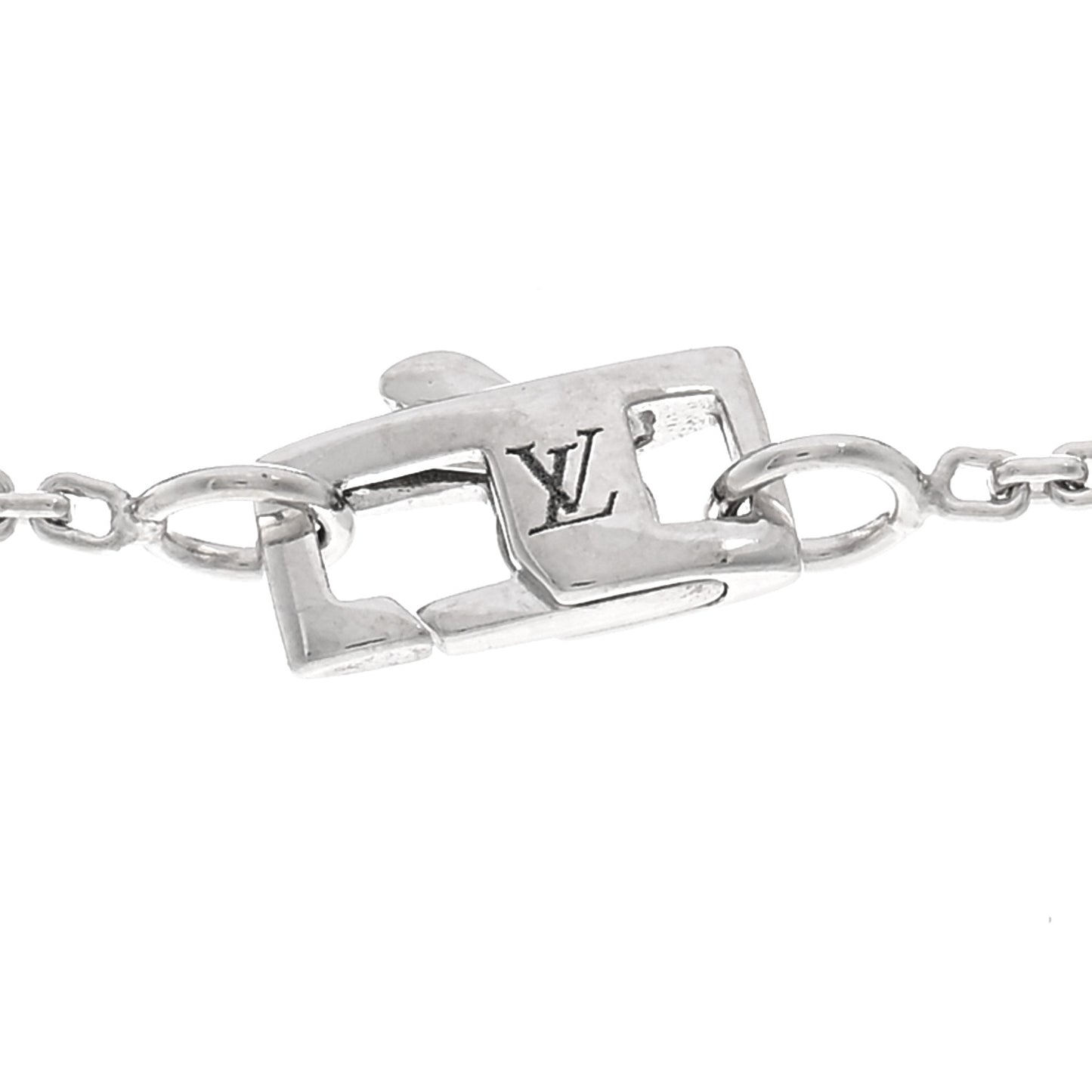 18K White Gold Diamond Blossom BB Pendant Necklace