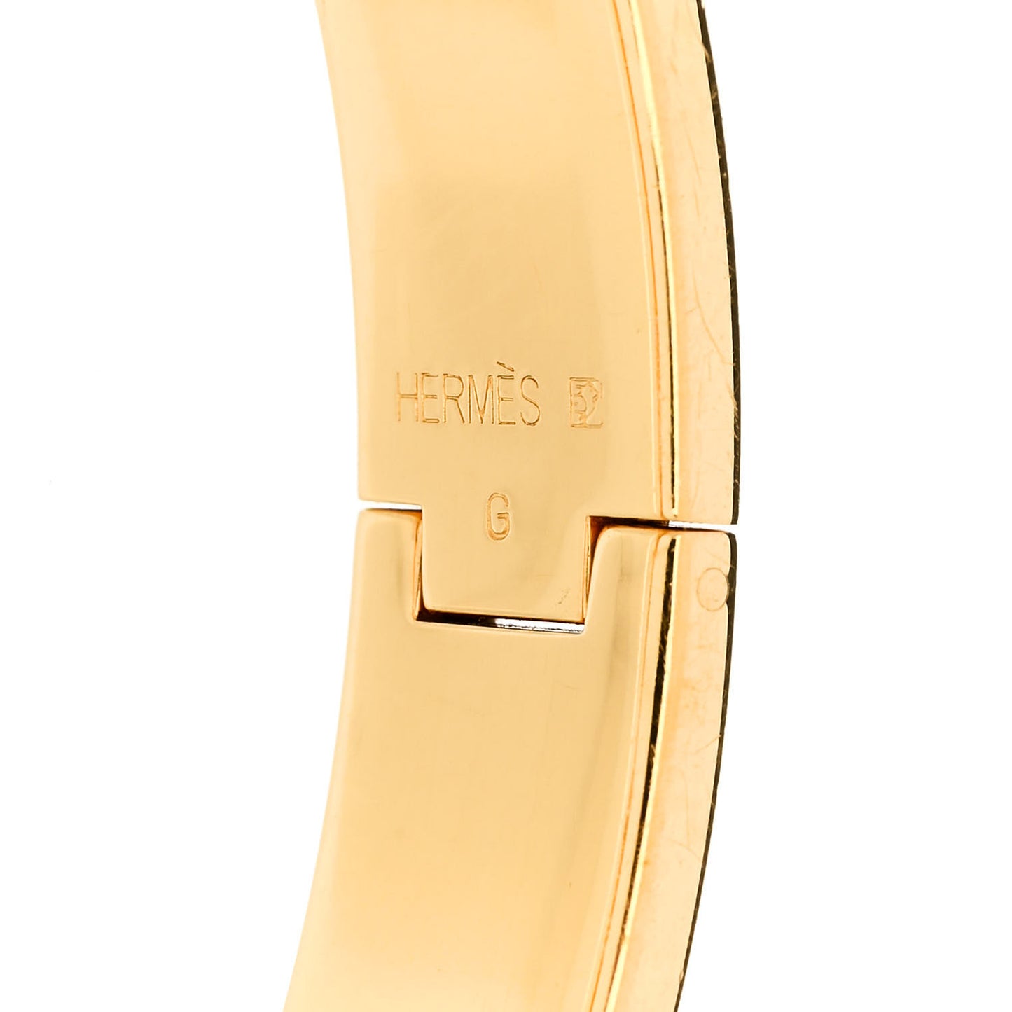 Enamel Narrow Clic Clac H Bracelet GM Orange