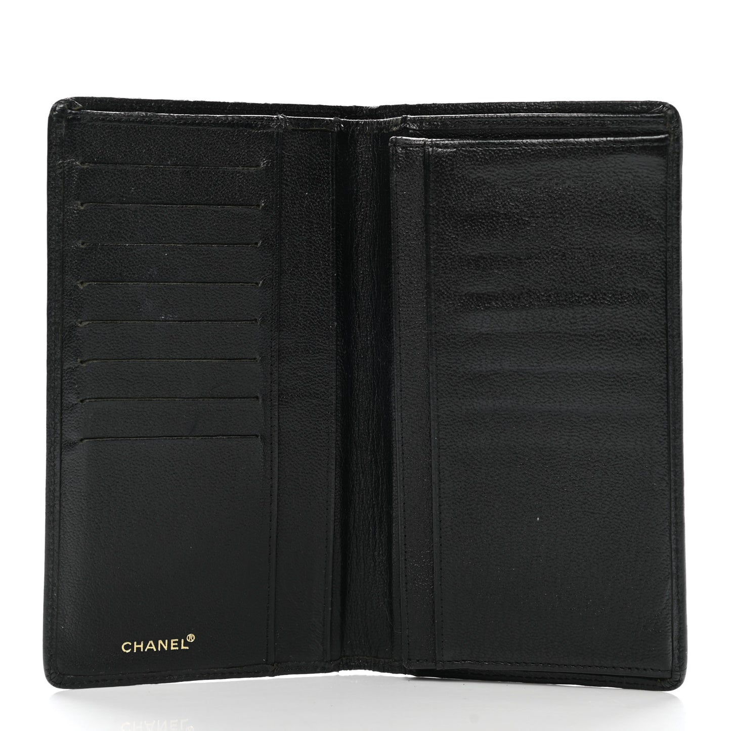 Goatskin Yen Wallet Black