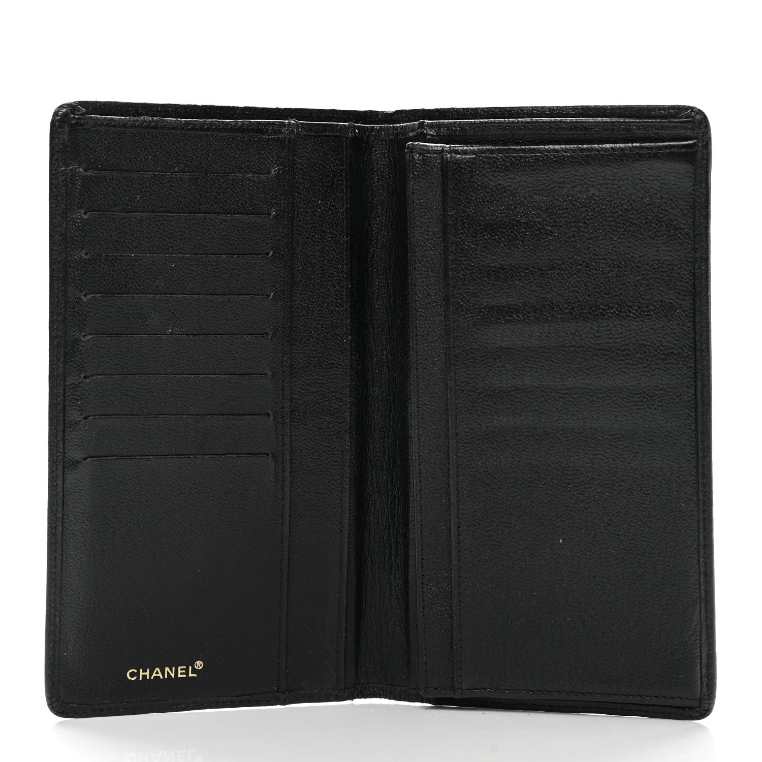 Chanel Goatskin Yen Wallet Black 5 of 11