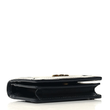Gucci Calfskin GG Matelasse Card Case Wallet Black 4 of 9