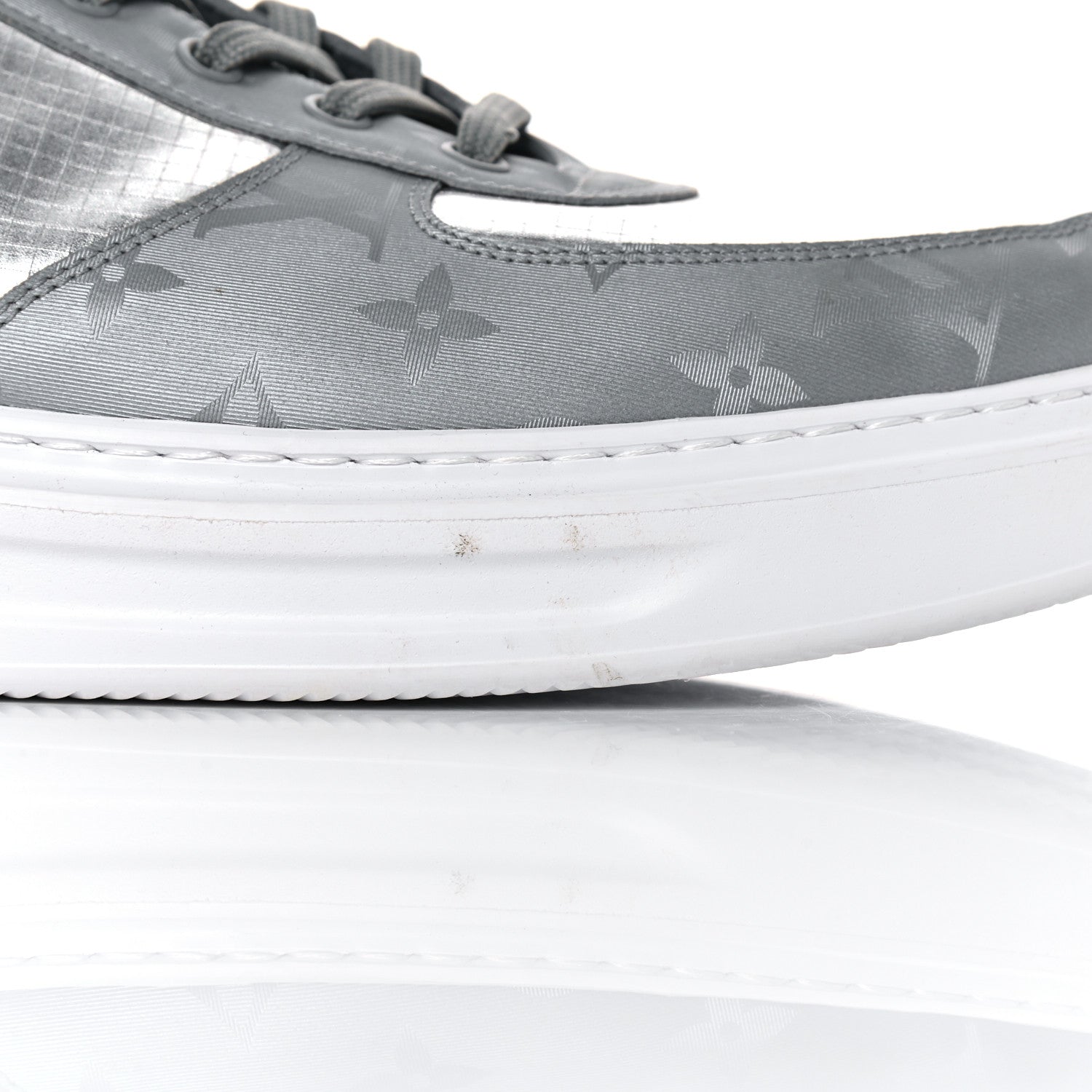 Louis Vuitton Canvas Monogram Beverly Hills Sneakers 11 Argent 9 of 15