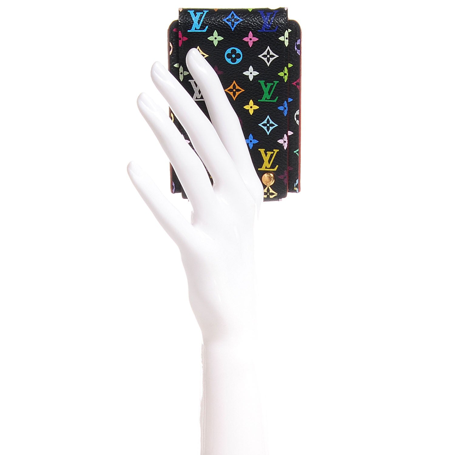 Louis Vuitton Monogram Multicolor Ipod Nano Case Black 94229
