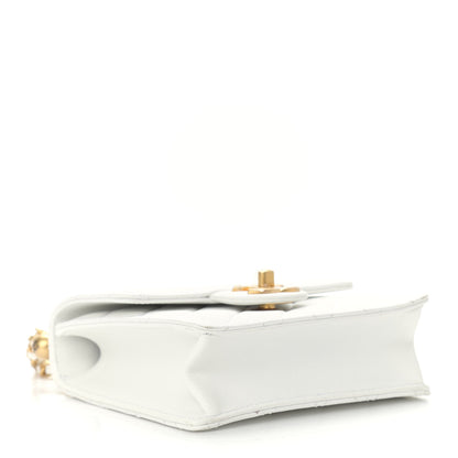Chanel Lambskin Quilted Chic Pearls Flap White 4 of 9