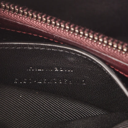 Saint Laurent Sheepskin Matelasse Chevron Monogram Medium College Bag Amaranto 8 of 8