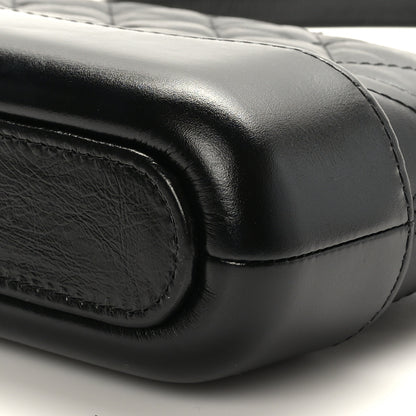 Chanel Aged Calfskin Quilted Small Gabrielle Clutch With Chain Black 10 of 11