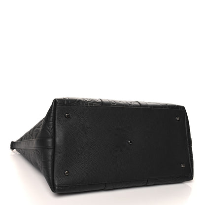 Christian Dior Grained Calfskin Embossed Dior Gravity Weekender 40 Black 3 of 11