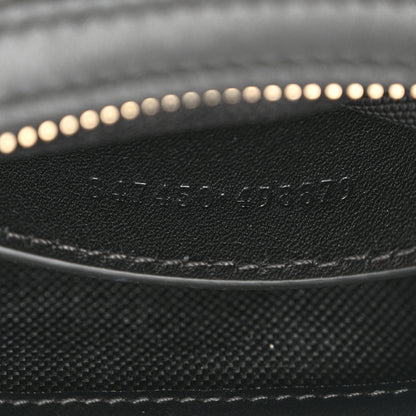 Gucci GG Calfskin Embossed Emblem Small Shoulder Bag Black 7 of 11