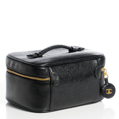 Chanel Caviar Vanity Cosmetic Case Black 3 of 8