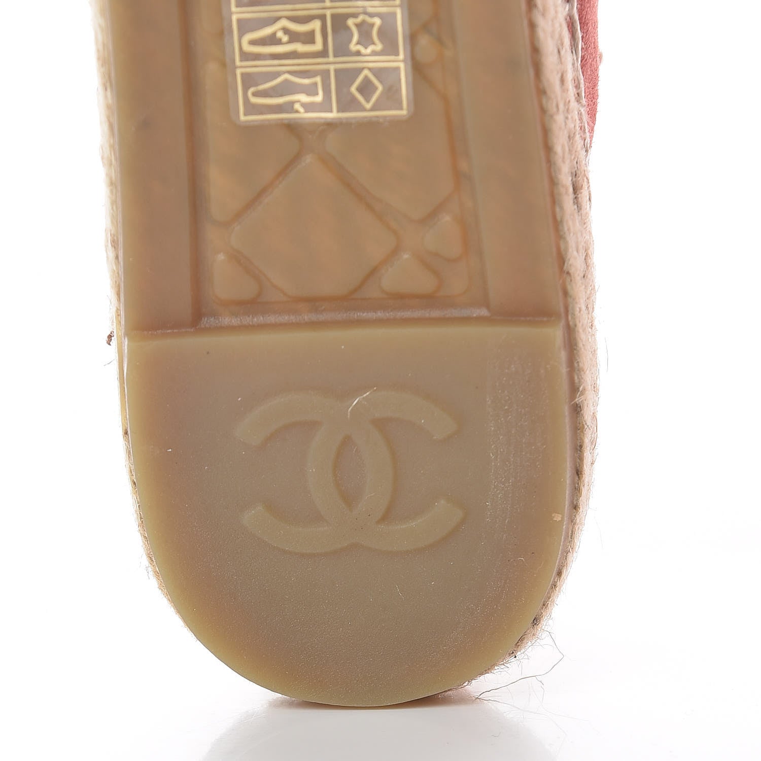 Chanel Suede Pearl CC Espadrilles 39 Pink 6 of 10