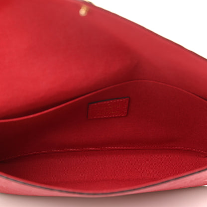 Louis Vuitton Empreinte Pochette Felicie Chain Wallet Scarlet 8 of 10