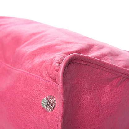 Balenciaga Agneau Giant 21 Silver Hardware Weekender Cyclamen Fucsia 11 of 12