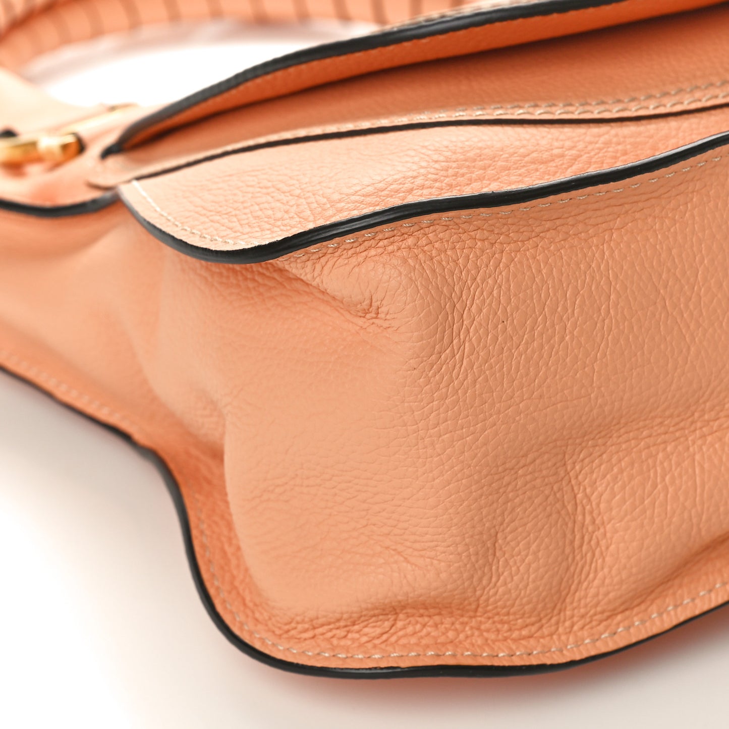 Calfskin Medium Marcie Satchel Terracotta Pink