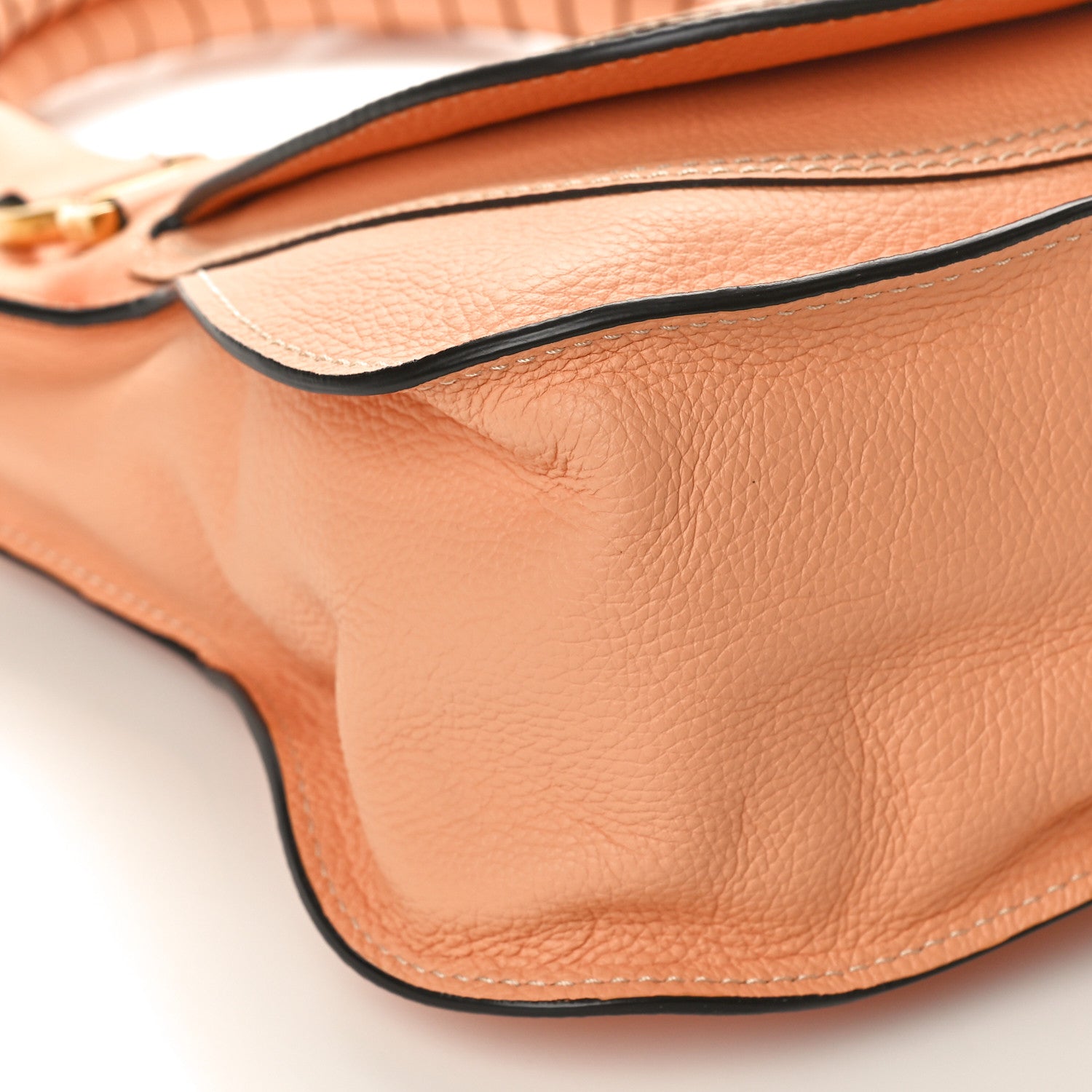 Chloe Calfskin Medium Marcie Satchel Terracotta Pink 9 of 11