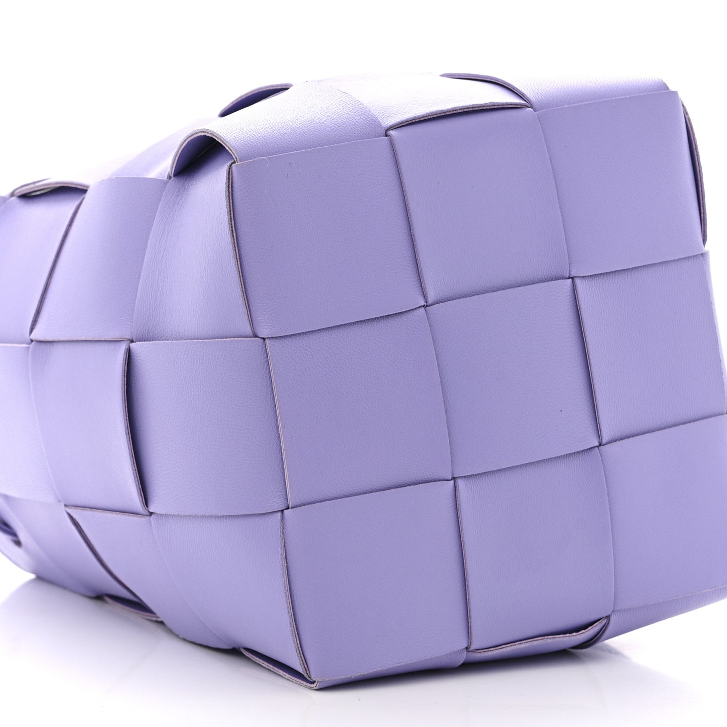 Nappa Maxi Intrecciato Small Cassette Bucket Bag Wisteria