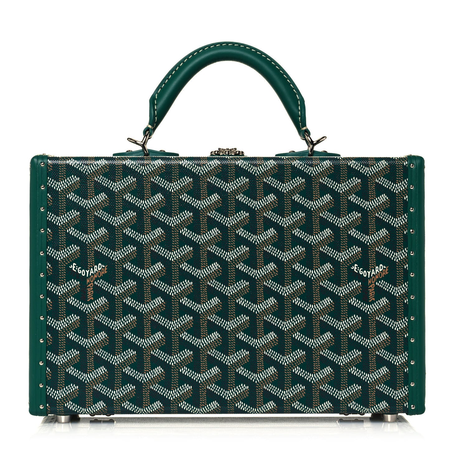 Goyardine Grand Hotel Trunk Bag Green