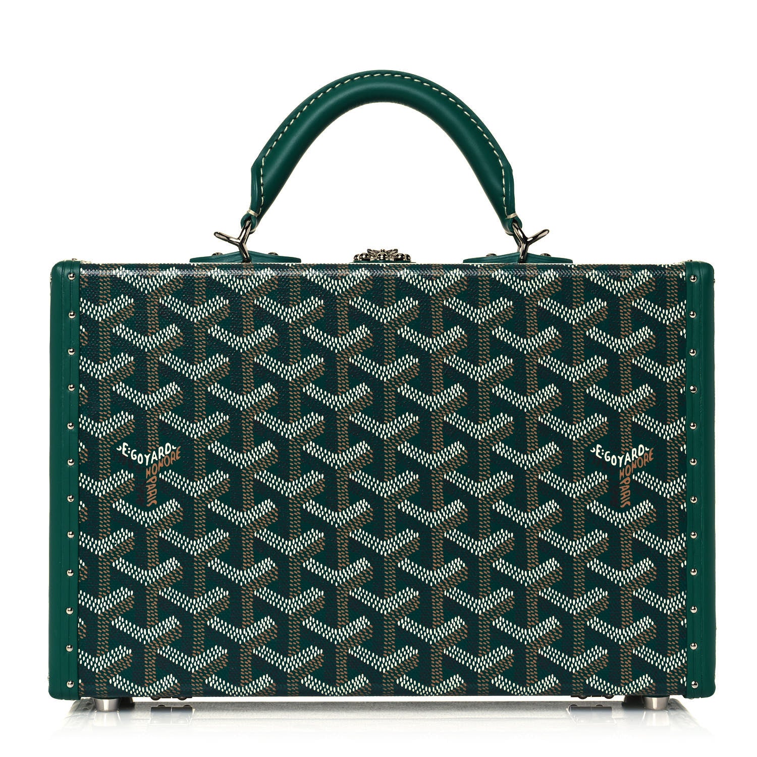 Goyard Goyardine Grand Hotel Trunk Bag Green 1 of 15