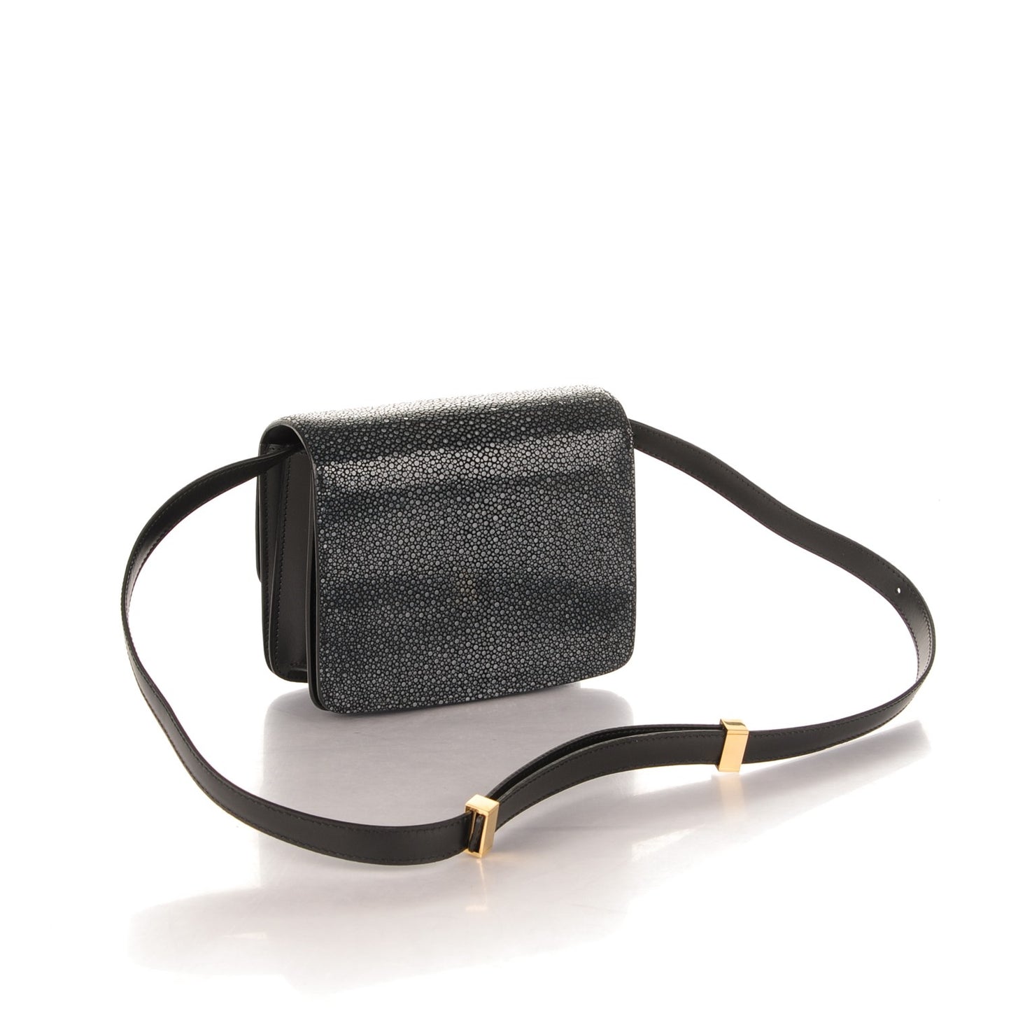 Stingray Small Classic Box Flap Bag Black