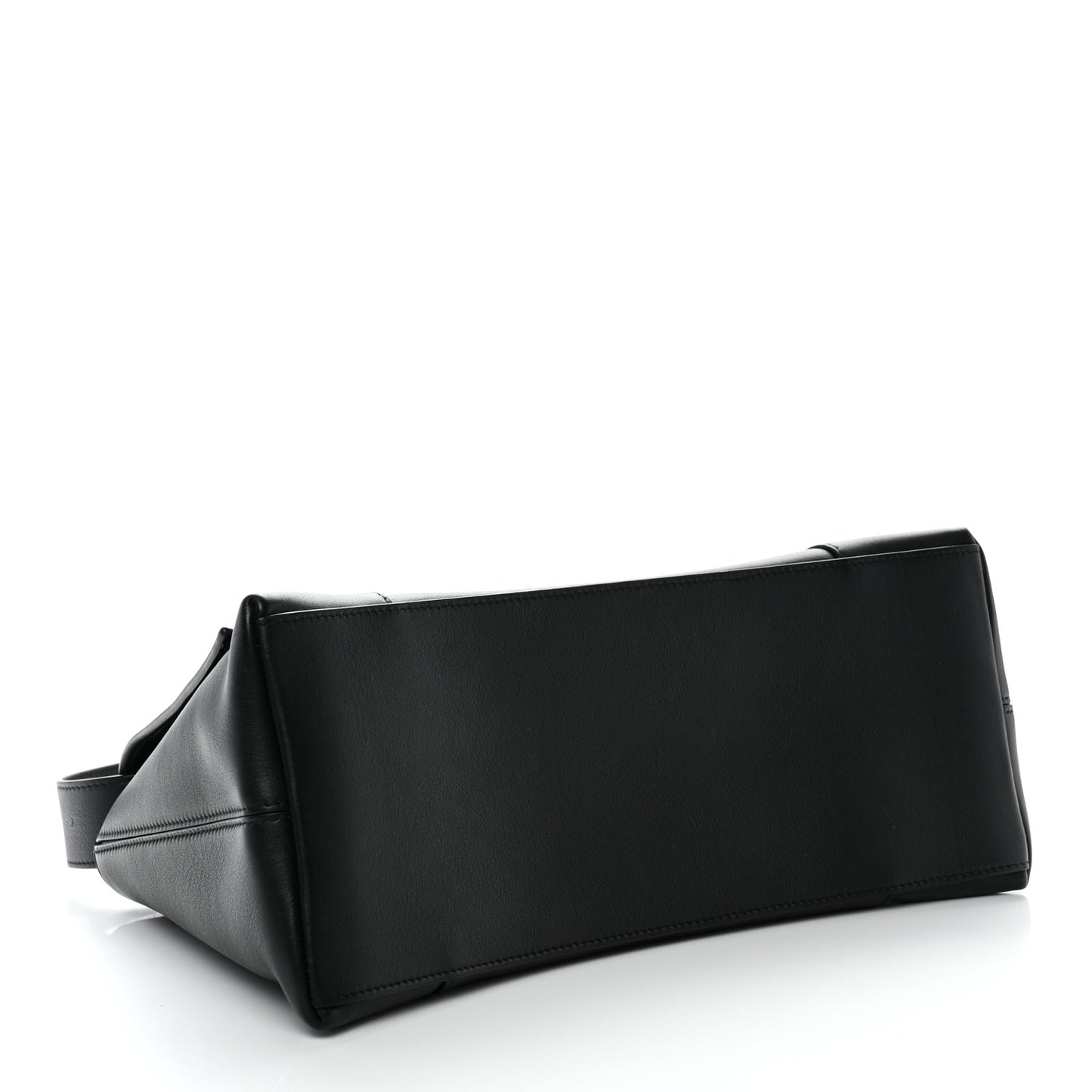 Grained Calfskin Monochrome M Downtown Shoulder Bag Black