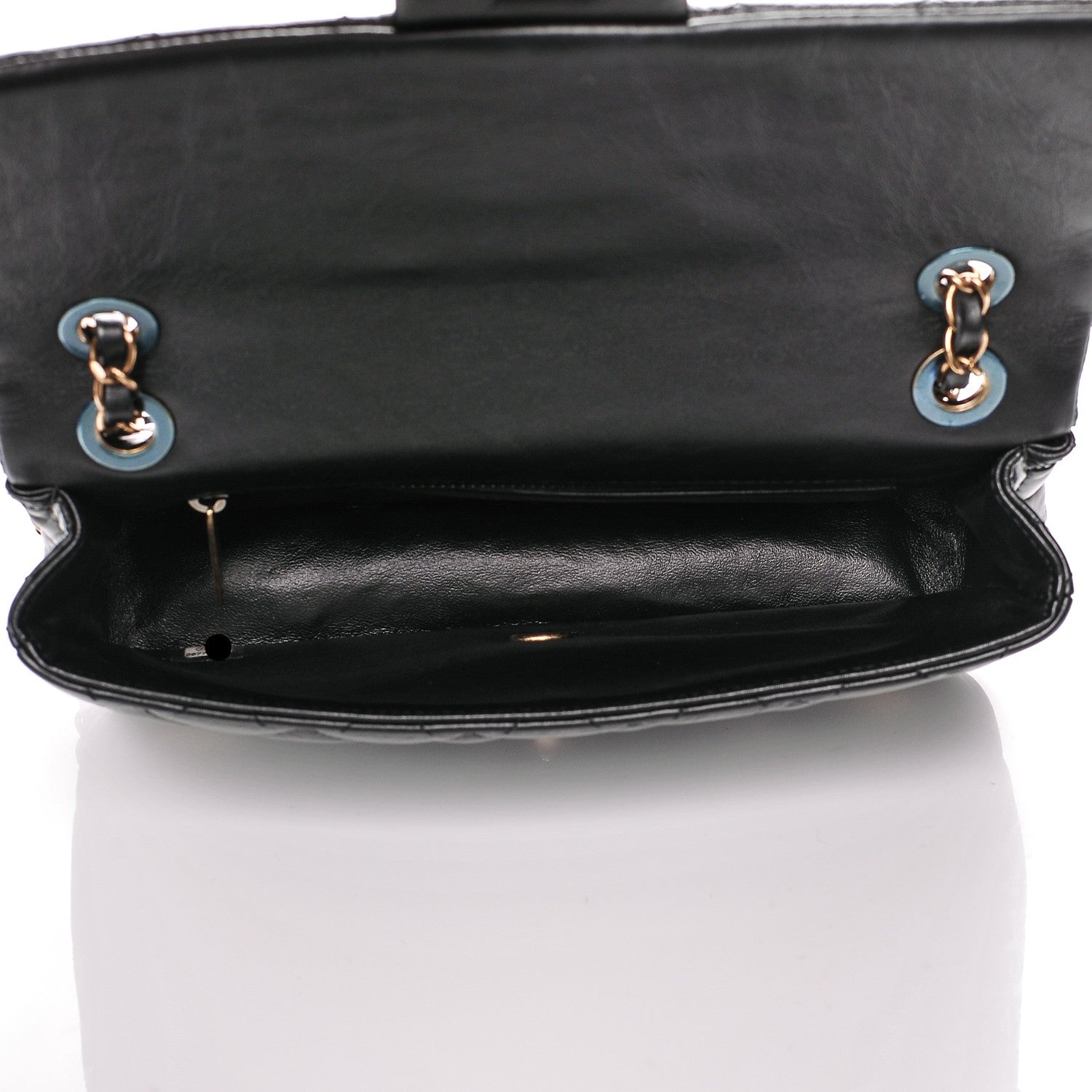 Chanel Aged Calfskin Quilted Medium Medallion Flap Black 5 of 9