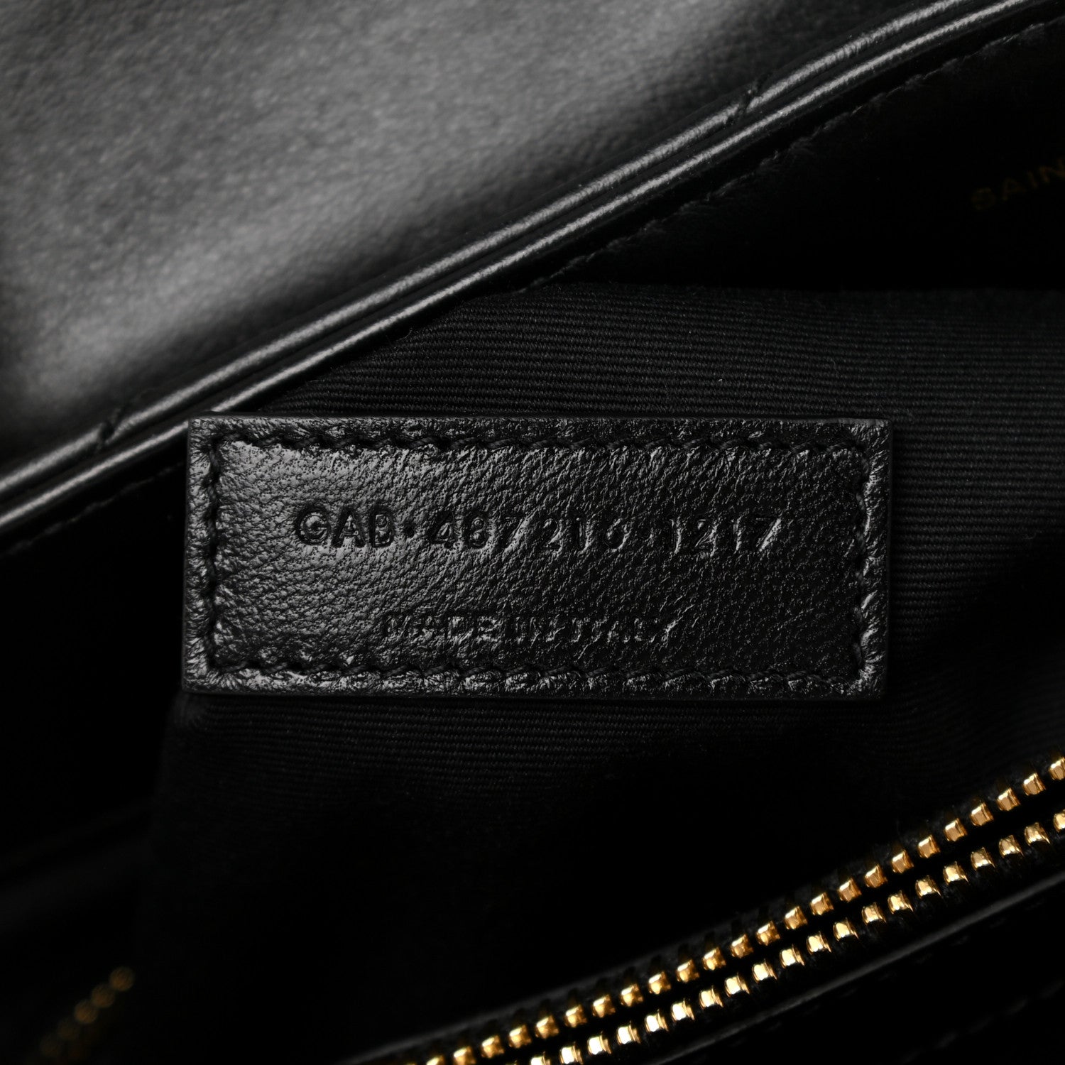 Saint Laurent Calfskin Y Quilted Monogram Medium Loulou Chain Satchel Black 8 of 12