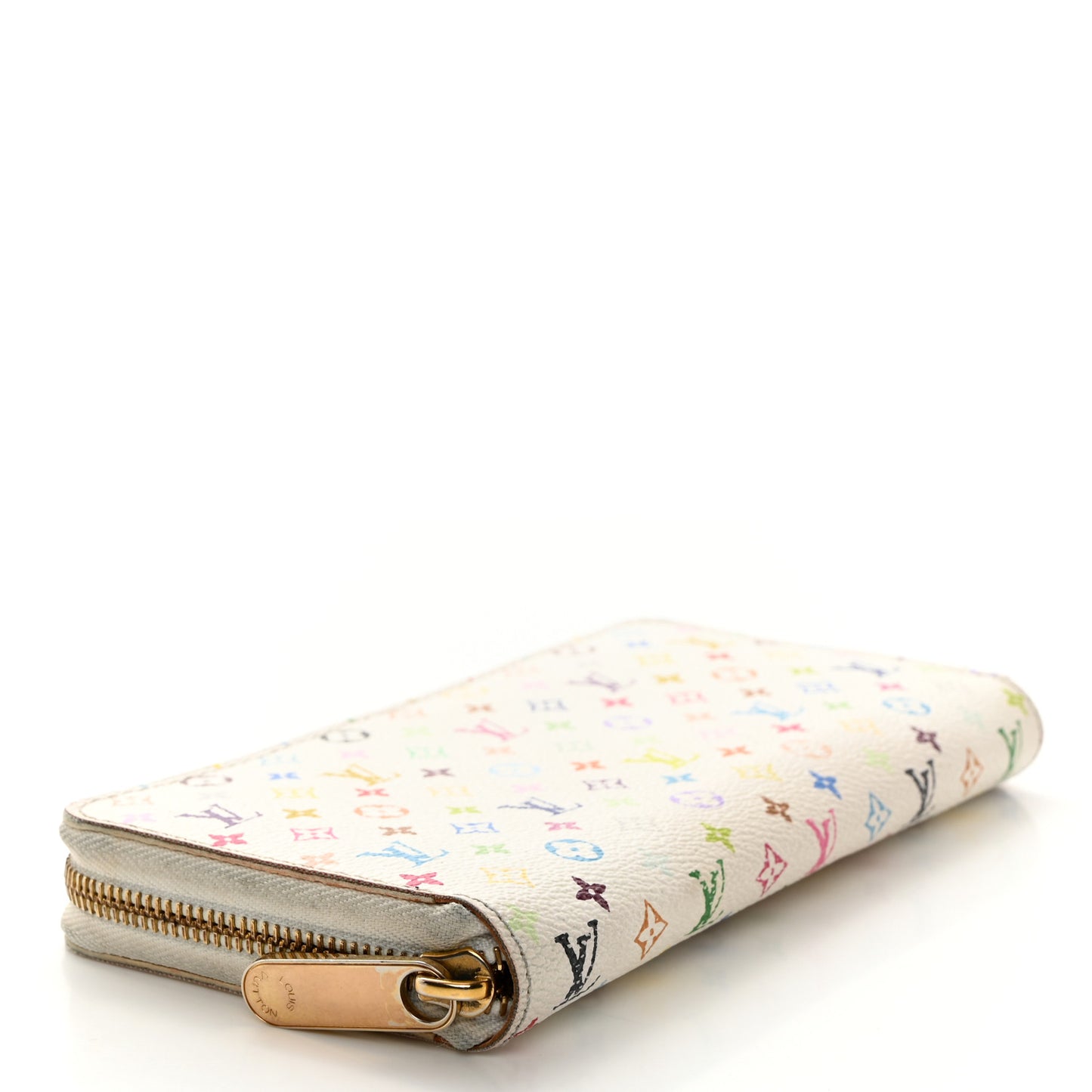 Monogram Multicolor Zippy Wallet White Litchi