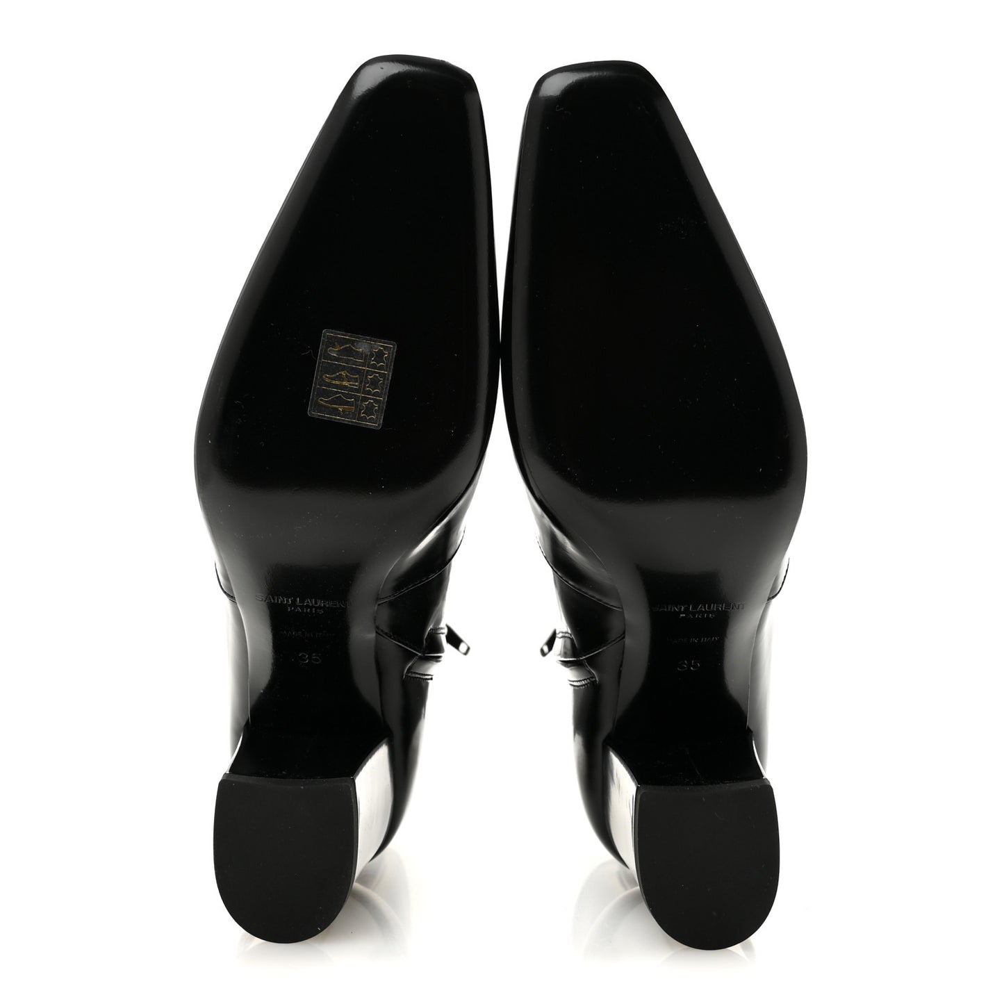 Vitello Marilyn Betty 70 Ankle Zip Boots 35 Black